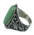 Authentic Sterling Silver Flower Turquoise Jewelry Ring Size 7-1/2 RX87403