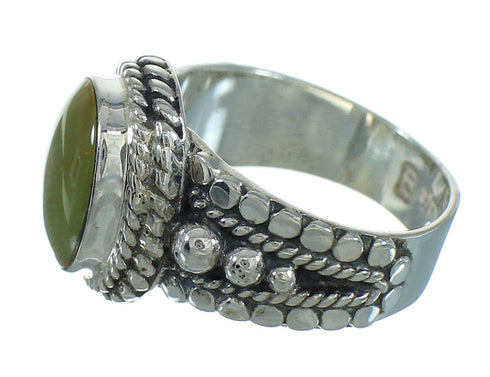 Turquoise Authentic Sterling Silver Southwestern Ring Size 7-1/4 RX87457
