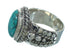 Turquoise Sterling Silver Southwestern Jewelry Ring Size 5-1/4 RX87472
