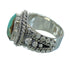 Turquoise And Genuine Sterling Silver Southwest Jewelry Ring Size 4-1/2 RX87575