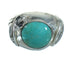 Authentic Sterling Silver Turquoise Flower Southwest Jewelry Ring Size 7-3/4 RX87683