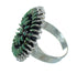 Turquoise Genuine Sterling Silver Southwest Needlepoint Ring Size 8-1/2 QX87042