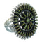 Turquoise Southwestern Authentic Sterling Silver Needlepoint Ring Size 6-3/4 QX87059