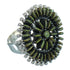 Turquoise Southwestern Authentic Sterling Silver Needlepoint Ring Size 6-3/4 QX87059