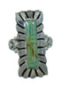 Turquoise Authentic Sterling Silver Ring Size 4-1/2 AX89336