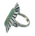 Turquoise Authentic Sterling Silver Ring Size 4-1/2 AX89336