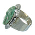 Turquoise Inlay Sterling Silver Southwest Ring Size 6-1/2 AX89646