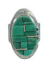 Turquoise Silver Southwestern Jewelry Ring Size 5-1/2 AX89651