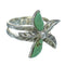 Sterling Silver Turquoise Southwestern Flower Ring Size 5-1/2 RX88055