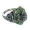 Turquoise Genuine Sterling Silver Flower Dragonfly Jewelry Ring Size 6-3/4 RX88123