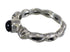 Authentic Sterling Silver And Jet Ring Size 8 RX88343
