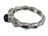 Sterling Silver And Jet Southwest Ring Size 8-1/4 RX88346