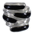 Genuine Sterling Silver Jet Southwest Ring Size 4-1/4 RX88360