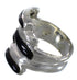 Genuine Sterling Silver Jet Southwest Ring Size 4-1/4 RX88360