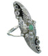 Turquoise Silver Southwest Ring Size 6-1/2 AX90454