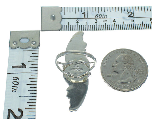 Turquoise Jewelry Silver Southwest Ring Size 6-3/4 AX90476