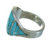 Authentic Sterling Silver Turquoise Jewelry Ring Size 5-3/4 FX91802
