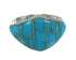 Authentic Sterling Silver Turquoise Ring Size 5-1/4 FX91824