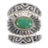 Silver Southwestern Turquoise Stackable Ring Set Size 5-1/2 AX87346