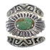 Silver Turquoise Stackable Ring Set Size 5-1/4 AX87348