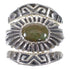 Genuine Sterling Silver Stackable Turquoise Southwestern Ring Set Size 7-1/4 AX87360