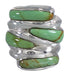 Turquoise Silver Southwest Jewelry Ring Size 6 AX87369