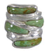 Turquoise Genuine Sterling Silver Southwestern Jewelry Ring Size 5-1/4 AX87371