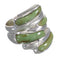 Turquoise Inlay Silver Jewelry Southwestern Ring Size 5-1/4 AX87377