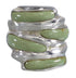 Turquoise Authentic Sterling Silver Jewelry Southwestern Ring Size 4-1/2 AX87379