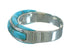 Turquoise Inlay Sterling Silver Jewelry Ring Size 6-3/4 FX91674