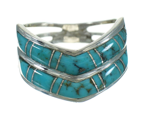 Sterling Silver Turquoise Jewelry Ring Size 4-3/4 FX91651