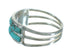 Turquoise Inlay Sterling Silver Ring Size 6-1/2 FX91638
