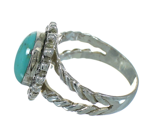 Turquoise Silver Southwest Ring Size 5-3/4 QX86021
