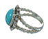 Turquoise Authentic Sterling Silver Southwestern Ring Size 4-3/4 QX86027