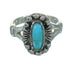 Turquoise Southwestern Genuine Sterling Silver Ring Size 6-1/4 QX86041