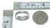 Southwestern Turquoise And Coral Inlay Genuine Sterling Silver Ring Size 8-1/2 AX87596
