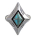 Authentic Sterling Silver Turquoise Ring Size 6-1/4 RX86088
