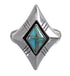 Southwest Turquoise And Sterling Silver Ring Size 8-1/2 RX86095