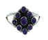 Authentic Sterling Silver And Magenta Turquoise Southwestern Ring Size 8 YX89863