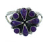 Magenta Turquoise And Sterling Silver Southwestern Ring Size 7-3/4 YX89887