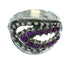 Magenta Turquoise And Authentic Sterling Silver Southwest Ring Size 5-1/2 YX89892