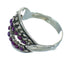 Magenta Turquoise Southwestern Silver Ring Size 7 YX89898