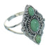 Southwest Turquoise Silver Ring Size 4-1/2 YX86595