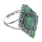 Southwestern Turquoise Sterling Silver Ring Size 6-1/4 YX86602