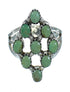 Turquoise And Silver Southwestern Ring Size 4-1/4 YX86828