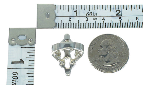 Turquoise And Silver Southwestern Ring Size 4-1/4 YX86828