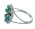 Turquoise And Genuine Sterling Silver Ring Size 7 YX86970