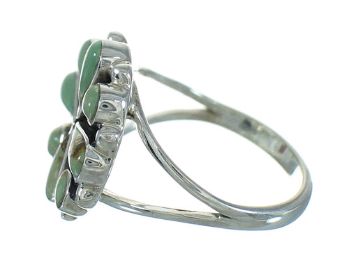 Turquoise Southwest Silver Ring Size 4-1/2 YX86977