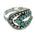 Southwestern Turquoise And Authentic Sterling Silver Jewelry Ring Size 6 YX87234