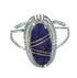 Southwest Silver Magenta Turquoise Ring Size 8-1/2 YX89472
